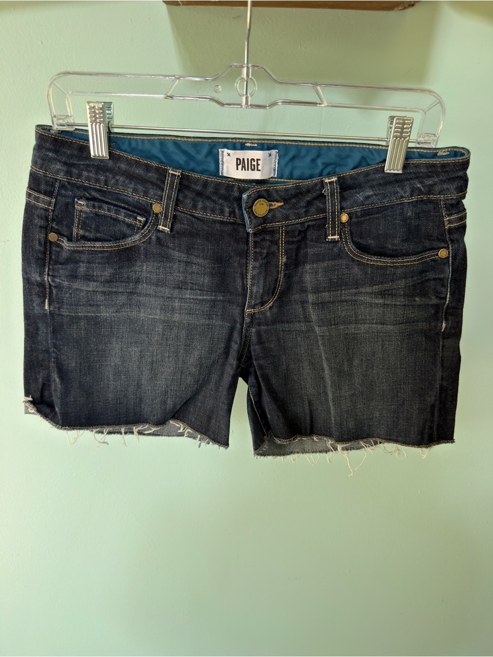 Paige Size 27 Jimmy Jimmy Denim Jeans Shorts Stretch Womens Cutoffs